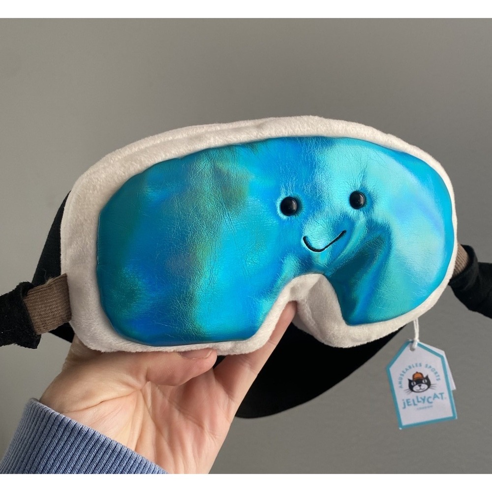 Authentic Jellycat Amuseables Sports Ski Goggles Plush NWT‎ Sold Out US Seller